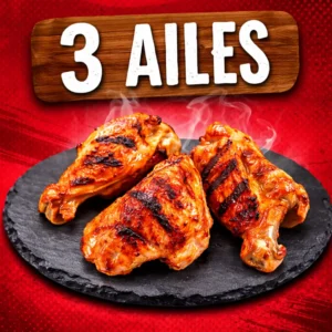 3 Ailes de Poulet Grillées | CRUSTY Agadir
