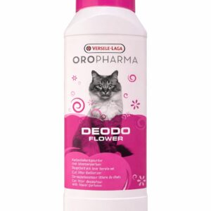 Désodorisant Litière Chat Oropharma DEODO – Parfum Fraise, Thé Vert & Fleur | Anti-odeur longue durée