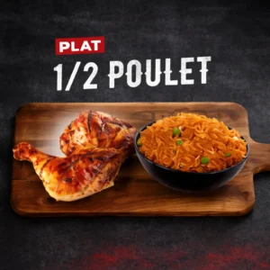 Plat 1/2 Poulet Grillé | CRUSTY Agadir