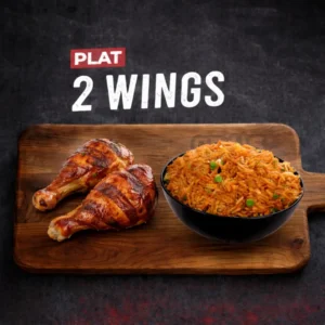 Plat 2 Wings Poulet Grillé | CRUSTY Agadir