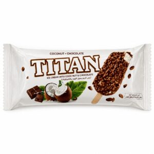 Barre glacée TITAN Coco & Chocolat – Ice Cream enrobée chocolat croquant