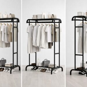 Porte-vêtements avec étagère – Dressing ouvert moderne avec rangement | Agadir