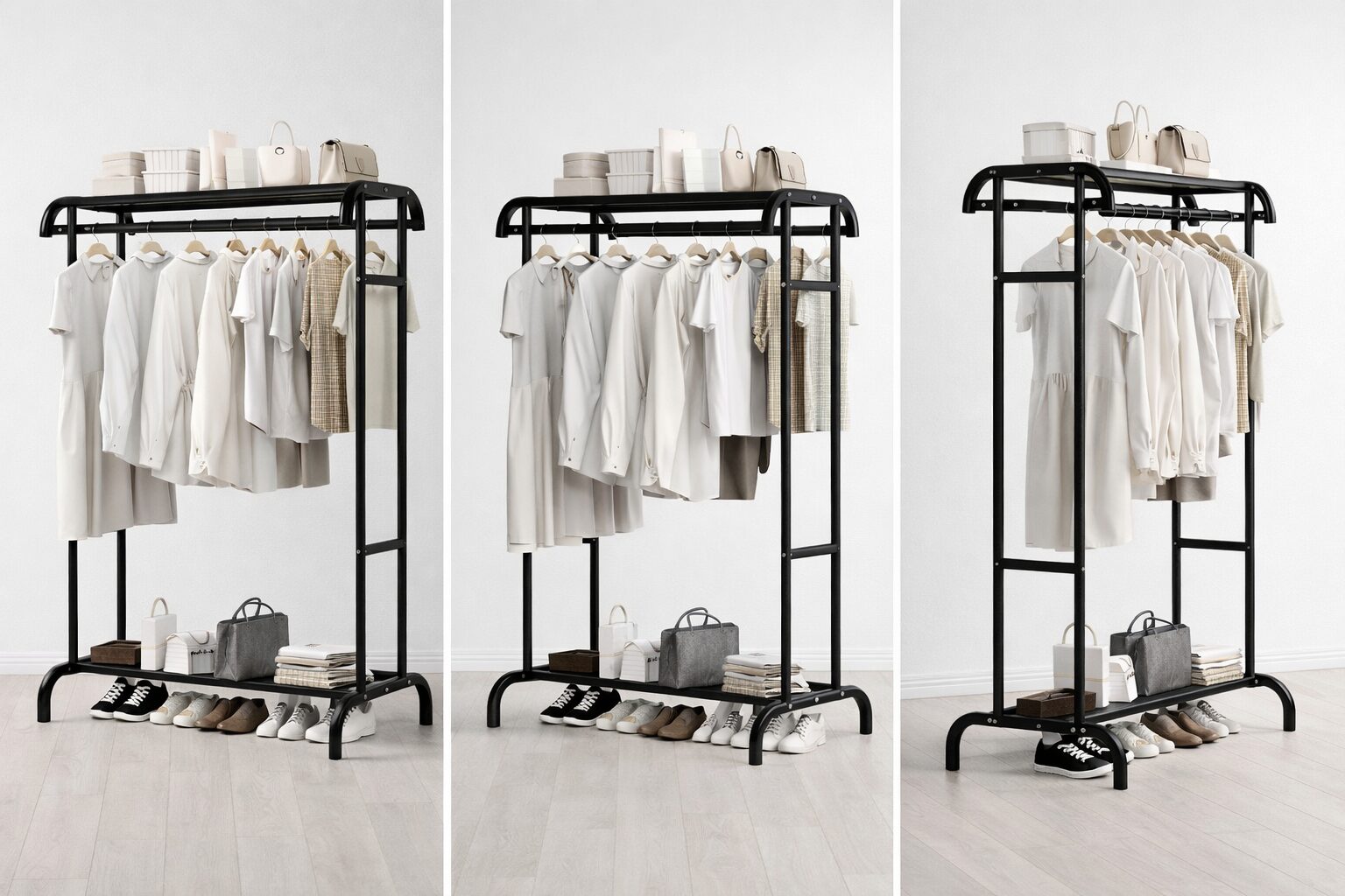 Porte-vêtements avec étagère en promotion à Agadir