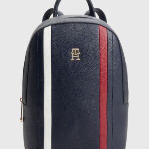 Sac à Dos Femme Élégant Bleu Marine – Sac Premium Rayures Chic | Livraison Agadir