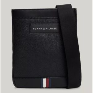 Sac Bandoulière Homme Noir – Sac Compact Élégant en Simili Cuir