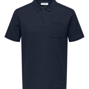 Polo Homme Bleu Marine Élégant – T-shirt Premium Confort & Style Moderne