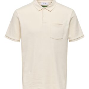 Polo Homme Beige Élégant – T-shirt Premium Confort & Style Moderne
