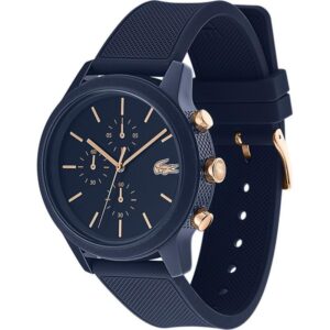 Montre Homme Sport Chic Bleu Marine – Chronographe Élégant & Bracelet Silicone