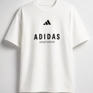 T-Shirt Adidas Sportswear Blanc Oversize Homme – Style Casual Premium