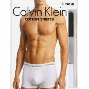 Pack 3 Boxers Homme Calvin Klein Cotton Stretch Classic Fit – Sous-Vêtements Confortables et Respirants