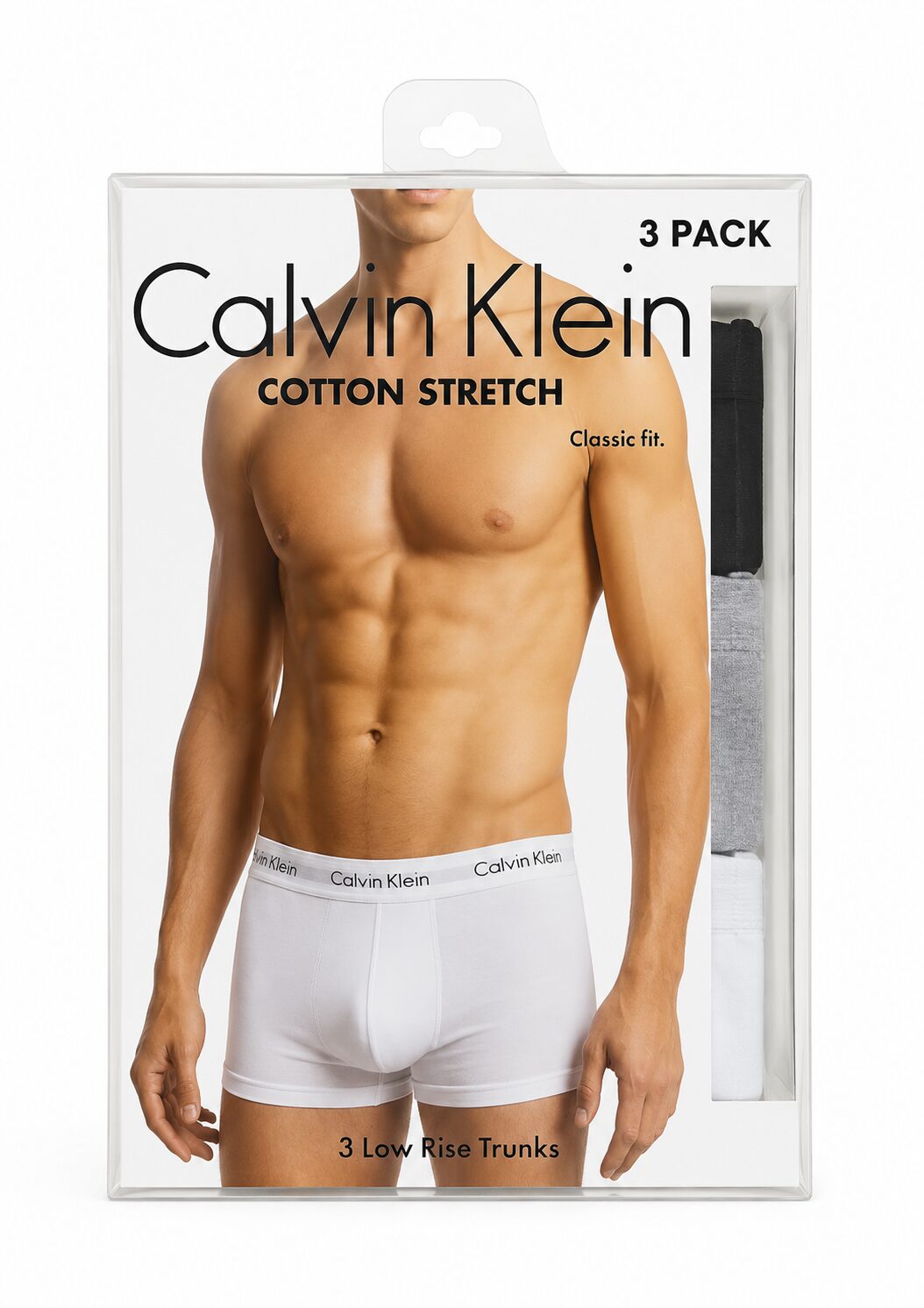 Pack 3 Boxers Homme Calvin Klein Cotton Stretch Classic Fit – Sous-Vêtements Confortables et Respirants